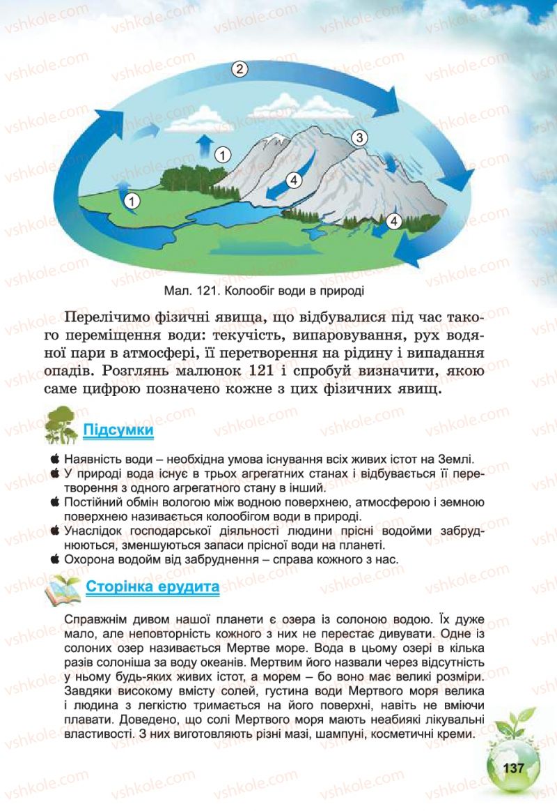 Страница 137 | Підручник Природознавство 5 клас Т.В. Коршевнюк, В.І. Баштовий 2013