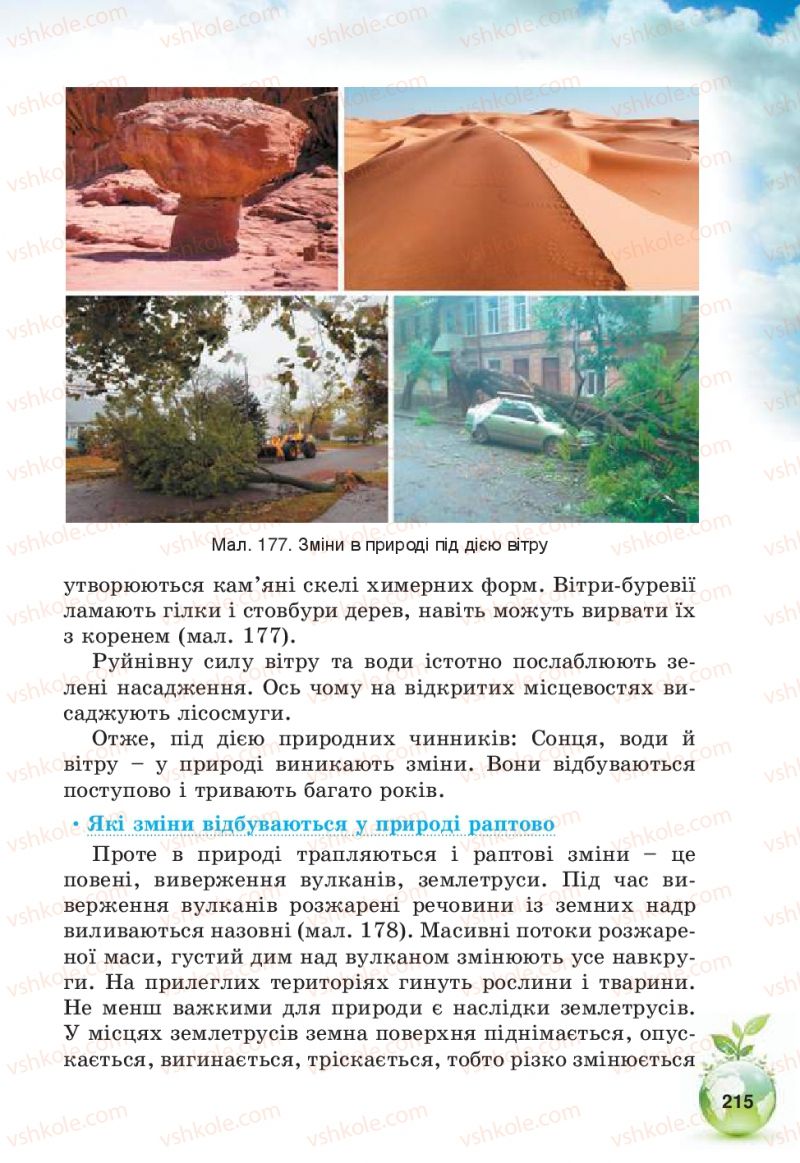 Страница 215 | Підручник Природознавство 5 клас Т.В. Коршевнюк, В.І. Баштовий 2013