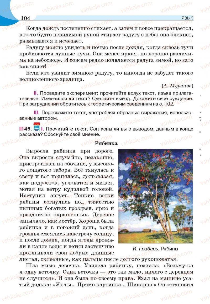 Страница 104 | Підручник Русский язык 6 клас Е.И. Быкова, Л.В. Давидюк, Е.С. Снитко, Е.Ф. Рачко 2014