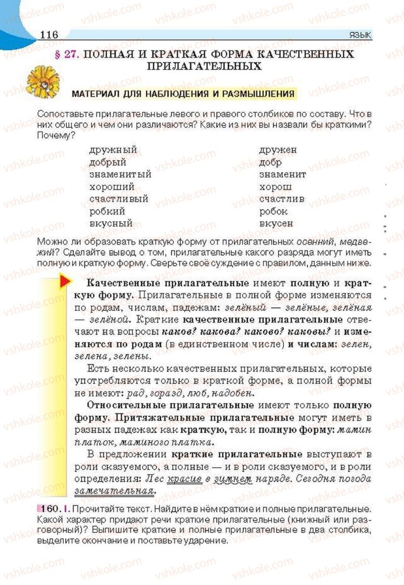 Страница 116 | Підручник Русский язык 6 клас Е.И. Быкова, Л.В. Давидюк, Е.С. Снитко, Е.Ф. Рачко 2014