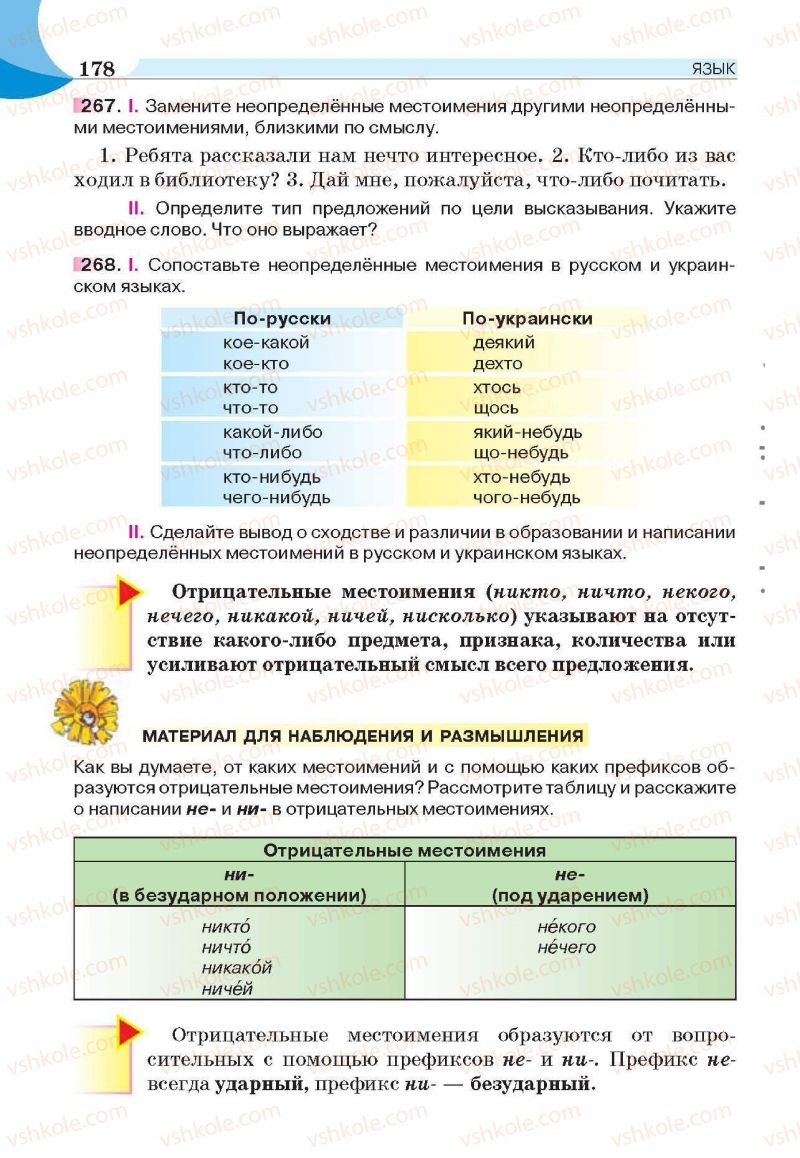 Страница 178 | Підручник Русский язык 6 клас Е.И. Быкова, Л.В. Давидюк, Е.С. Снитко, Е.Ф. Рачко 2014