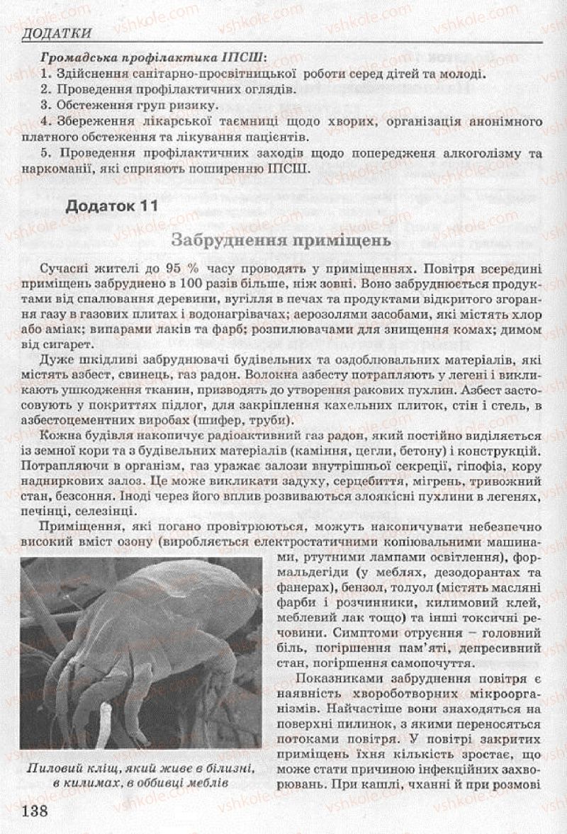 Страница 138 | Підручник Основи здоров'я 8 клас Т.Є. Бойченко, І.П. Василашко, Н.С. Коваль 2008