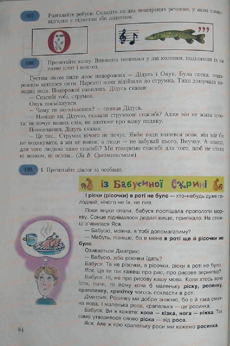 Страница 84 | Підручник Українська мова 6 клас С.Я. Єрмоленко, В.Т. Сичова 2006