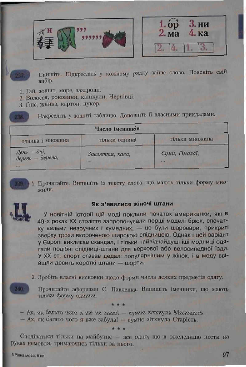 Страница 97 | Підручник Українська мова 6 клас С.Я. Єрмоленко, В.Т. Сичова 2006