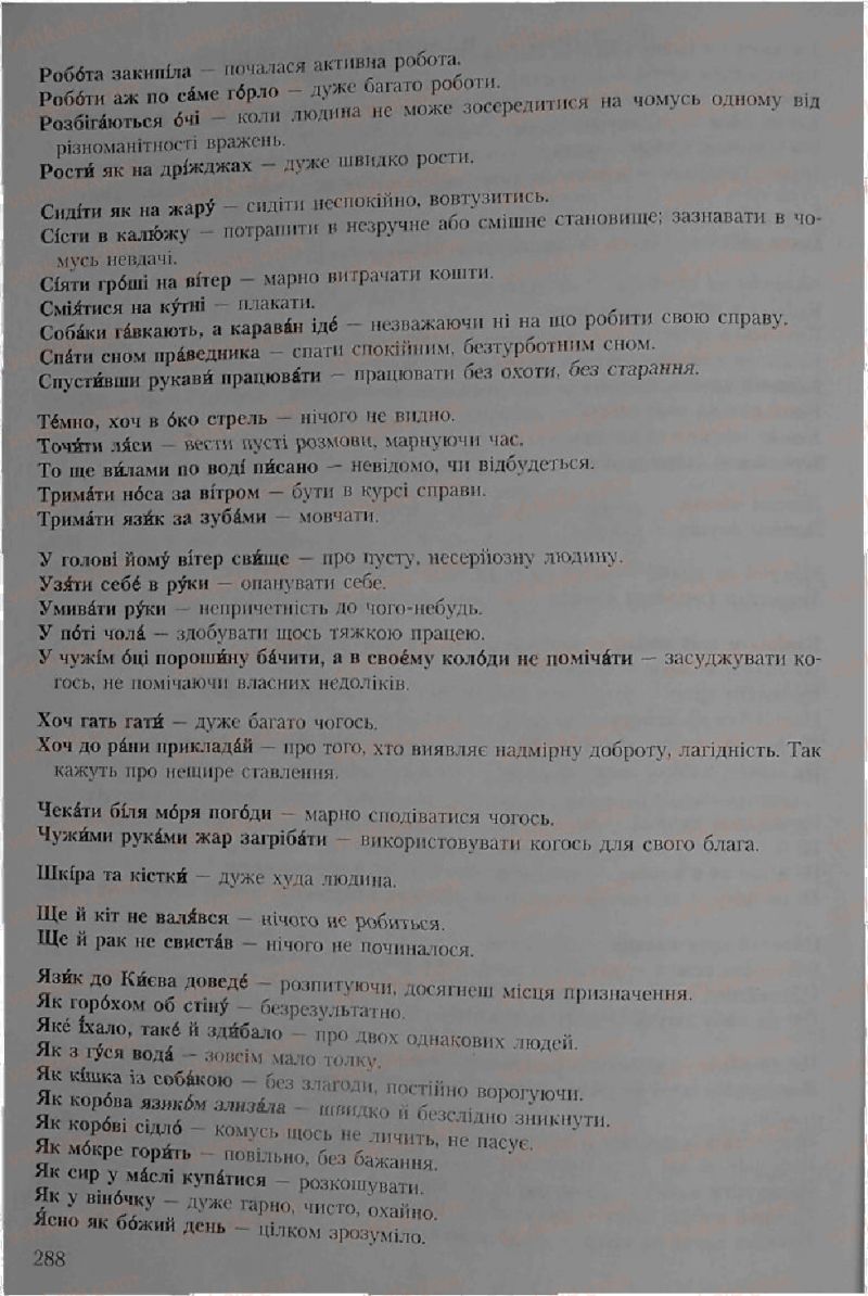 Страница 288 | Підручник Українська мова 6 клас С.Я. Єрмоленко, В.Т. Сичова 2006