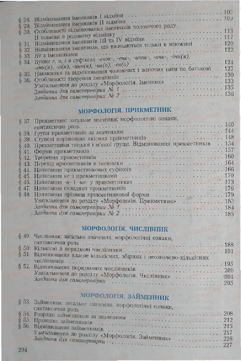 Страница 294 | Підручник Українська мова 6 клас С.Я. Єрмоленко, В.Т. Сичова 2006