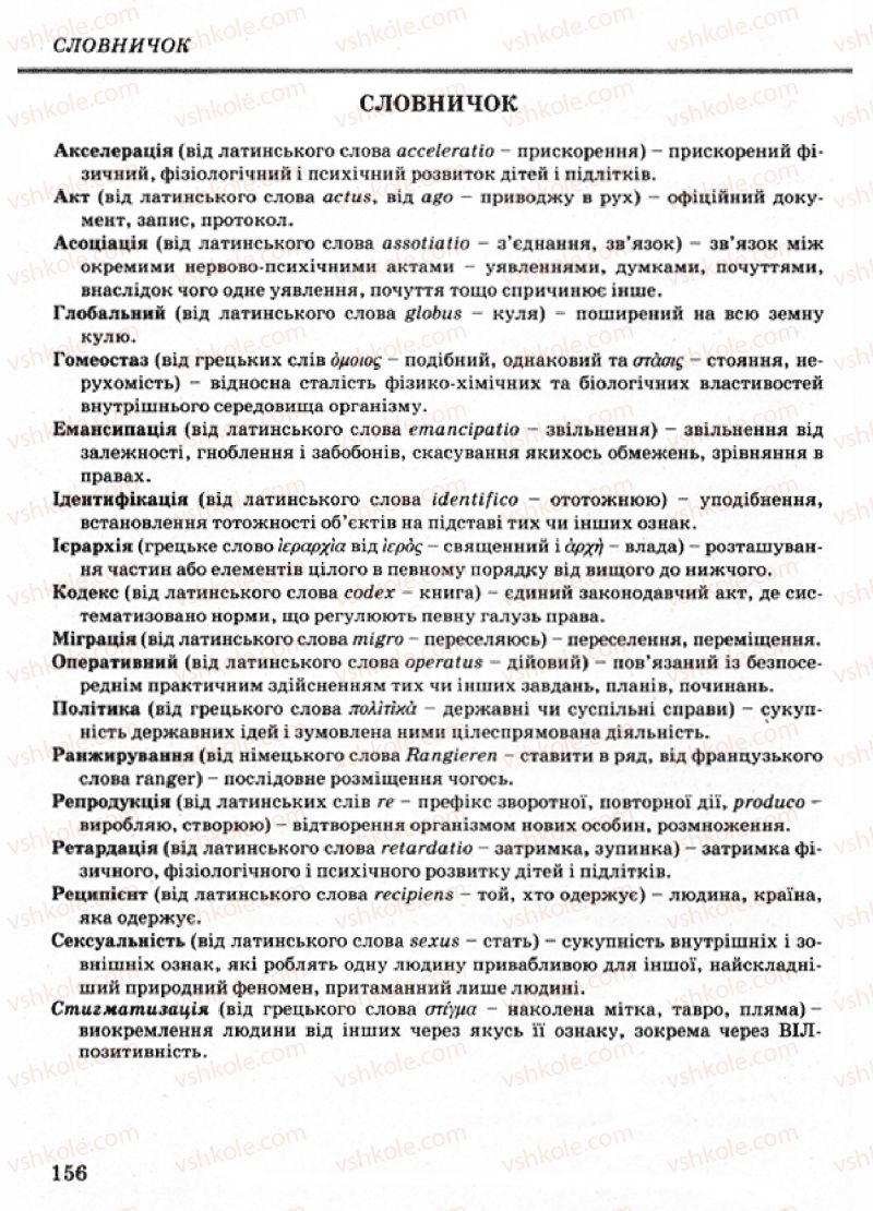 Страница 156 | Підручник Основи здоров'я 9 клас Т.Є. Бойченко, І.П. Василашко, Н.С. Коваль 2009