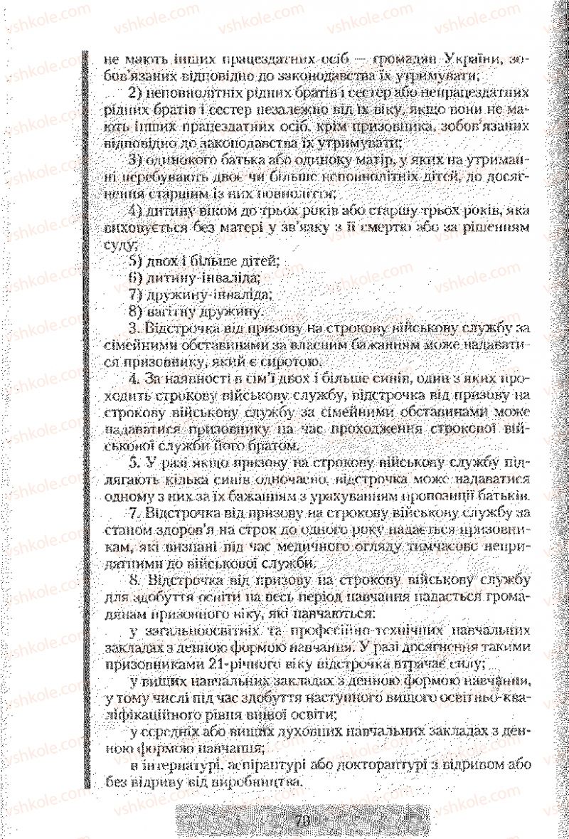 Страница 70 | Підручник Правознавство 9 клас О.Д. Наровлянський 2009