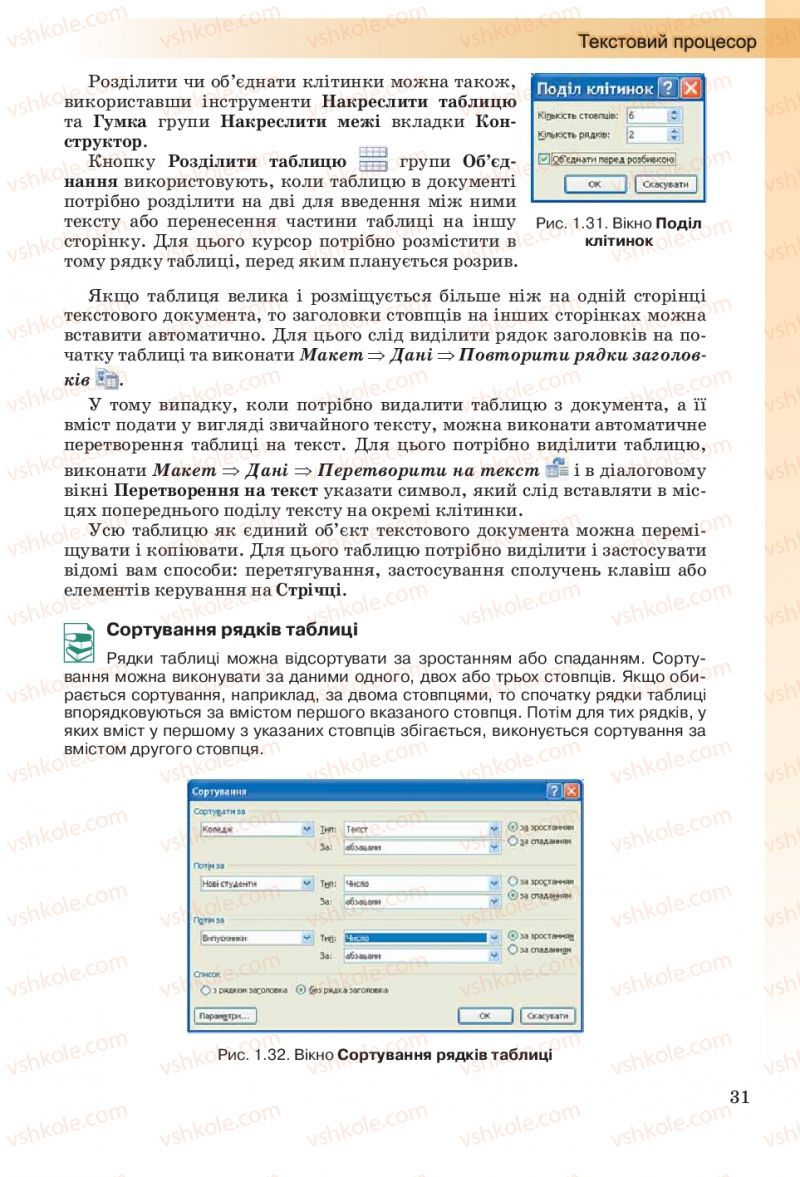 Страница 31 | Підручник Інформатика 10 клас Й.Я. Ривкінд, Т.І. Лисенко, Л.А. Чернікова, В.В. Шакотько 2010 Рівень стандарту