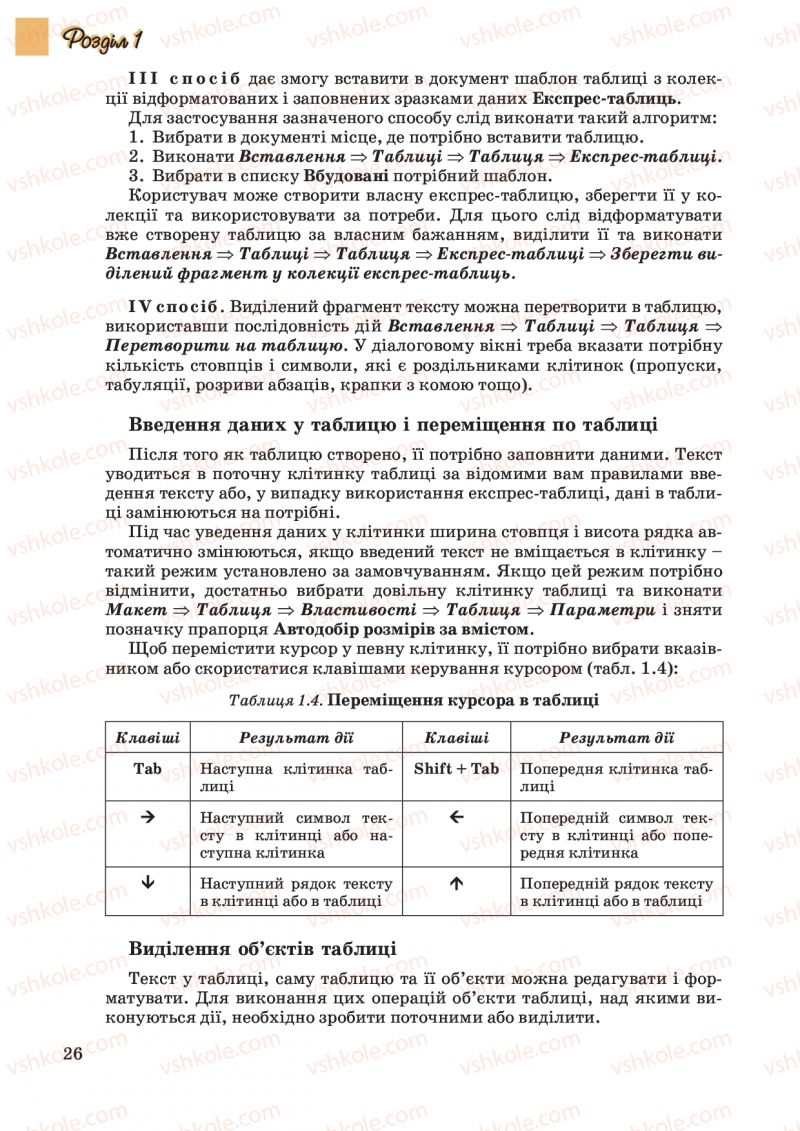 Страница 26 | Підручник Інформатика 10 клас Й.Я. Ривкінд, Т.І. Лисенко, Л.А. Чернікова, В.В. Шакотько 2010 Академічний, профільний рівні