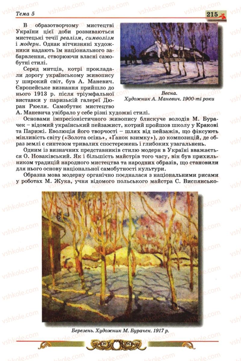 Страница 215 | Підручник Історія України 10 клас О.П. Реєнт, О.В. Малій 2010