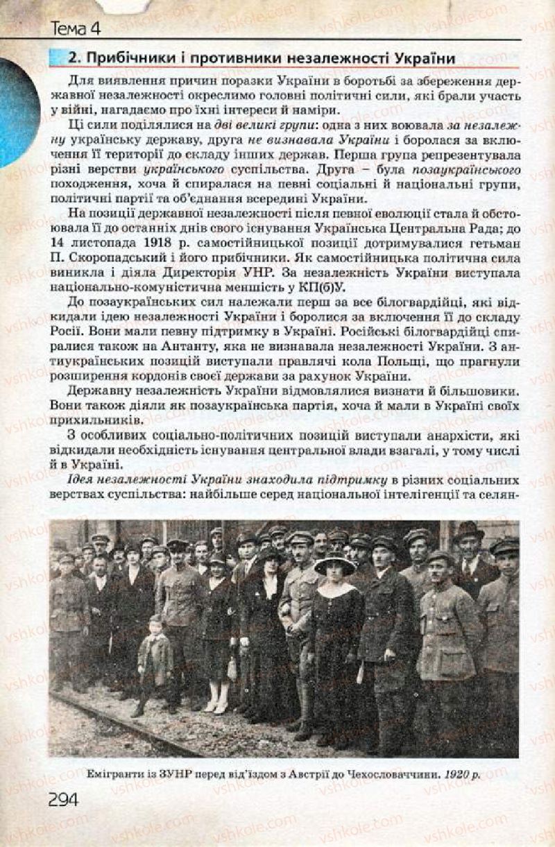 Страница 294 | Підручник Історія України 10 клас Ф.Г. Турченко 2010 Профільний рівень