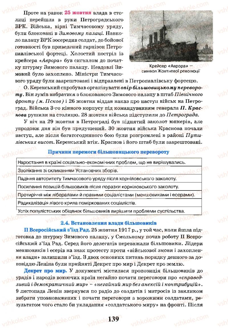 Страница 139 | Підручник Всесвітня історія 10 клас І.Я. Щупак, Л.В. Морозова 2010