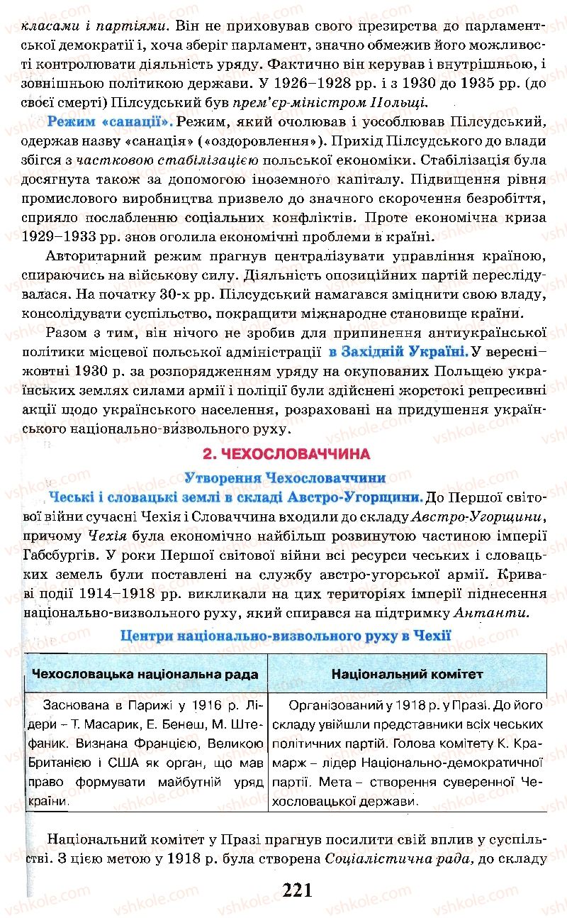 Страница 221 | Підручник Всесвітня історія 10 клас І.Я. Щупак, Л.В. Морозова 2010