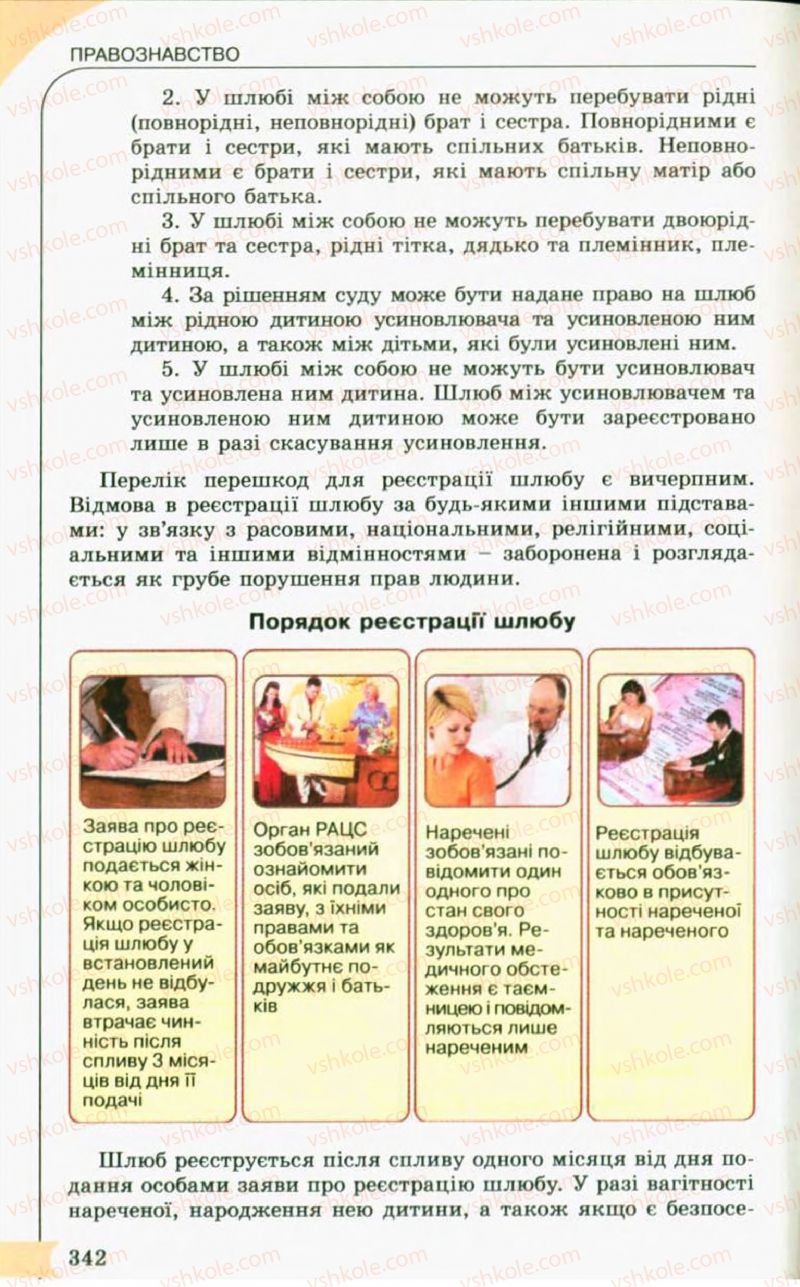 Страница 342 | Підручник Правознавство 10 клас С.Б. Гавриш, B.Л. Сутковий, Т.М. Філіпенко 2010