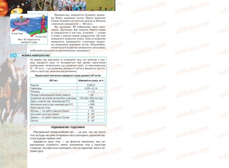 Страница 64 | Підручник Фізика 7 клас Т.М. Засєкіна, Д.О. Засєкін 2015