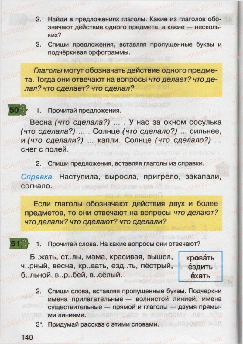Страница 140 | Підручник Русский язык 2 клас А.Н. Рудяков, И.Л. Челышева 2012