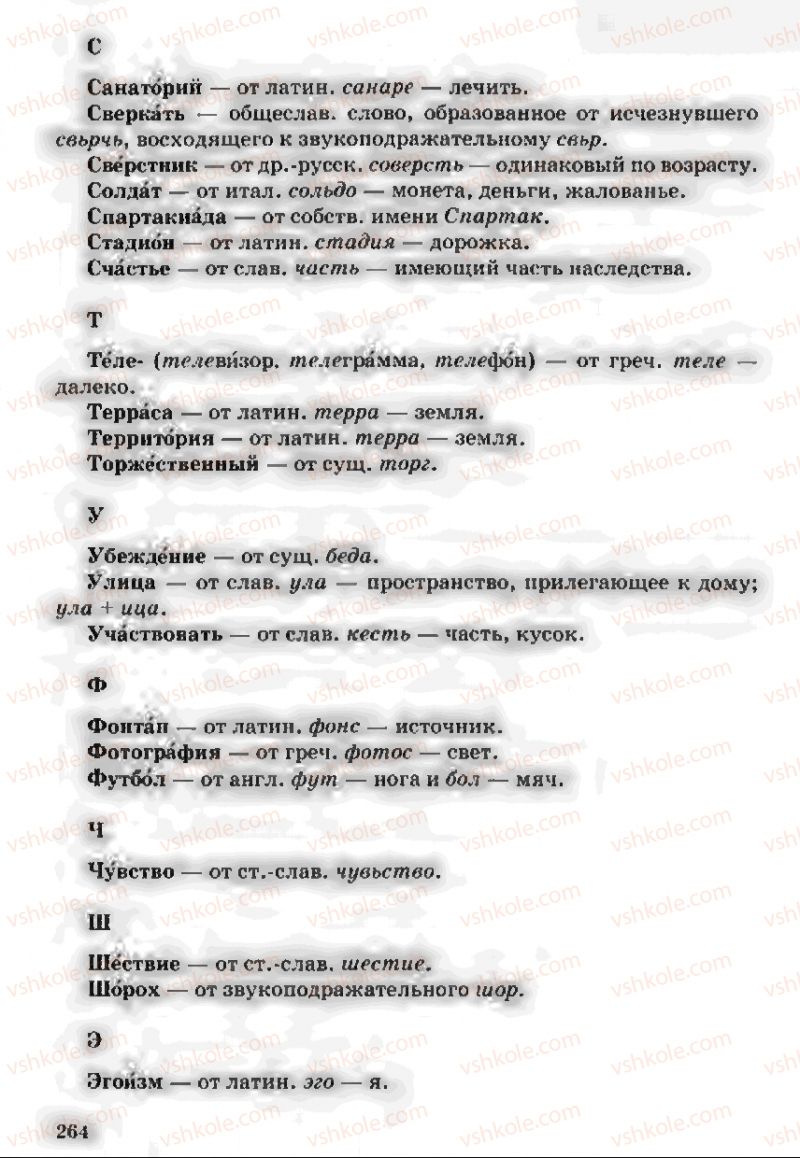 Страница 264 | Підручник Русский язык 5 клас А.Н. Рудяков, Т.Я. Фролова 2013