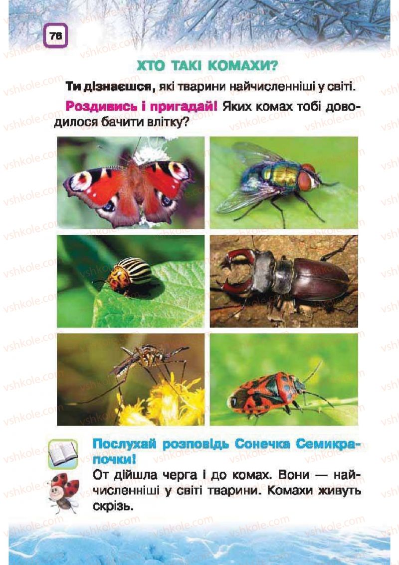 Страница 76 | Підручник Природознавство 1 клас І.В. Грущинська 2010
