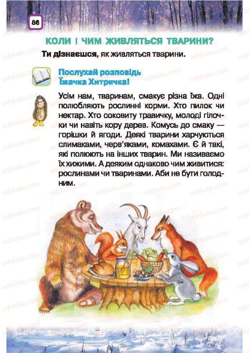 Страница 86 | Підручник Природознавство 1 клас І.В. Грущинська 2010