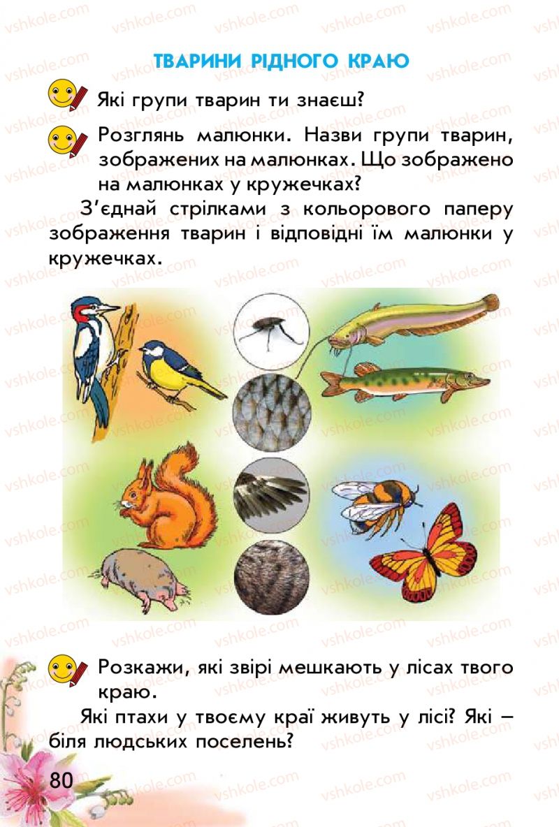 Страница 80 | Підручник Природознавство 1 клас Т.Г. Гільберг, Т.В. Сак 2012