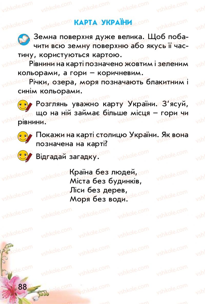 Страница 88 | Підручник Природознавство 1 клас Т.Г. Гільберг, Т.В. Сак 2012