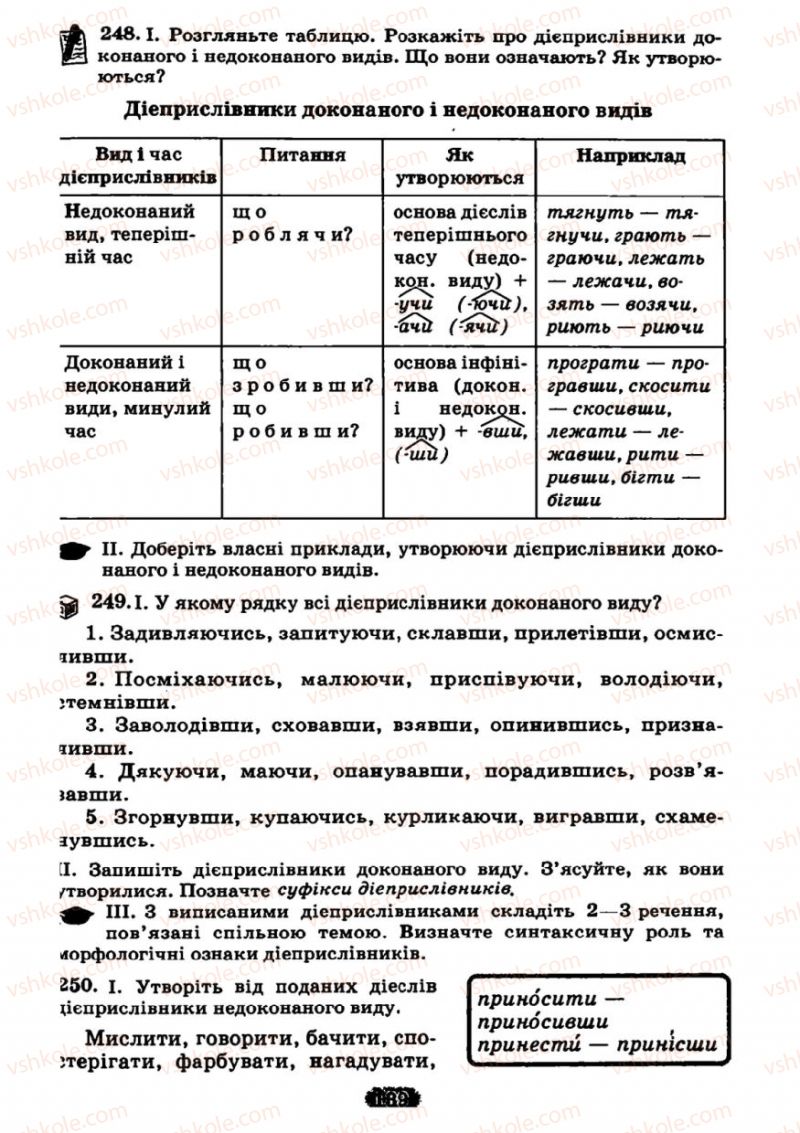 Страница 139 | Підручник Українська мова 7 клас М.І. Пентилюк, І.В. Гайдаєнко 2007