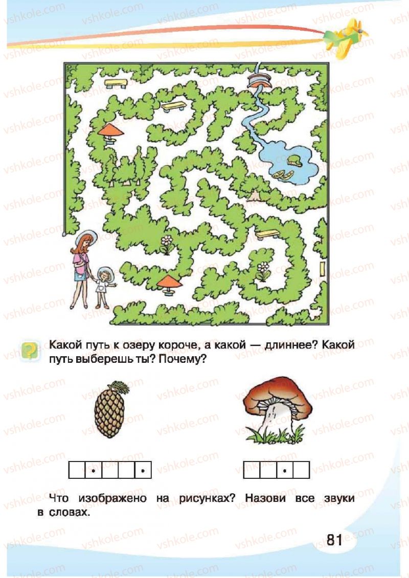 Страница 81 | Підручник Русский язык 1 клас И.Н. Лапшина, H.H. Зорька 2012