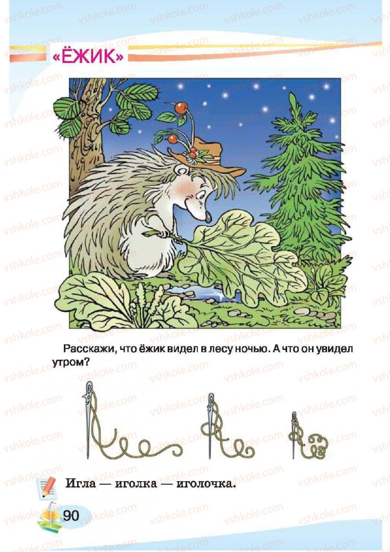 Страница 90 | Підручник Русский язык 1 клас И.Н. Лапшина, H.H. Зорька 2012