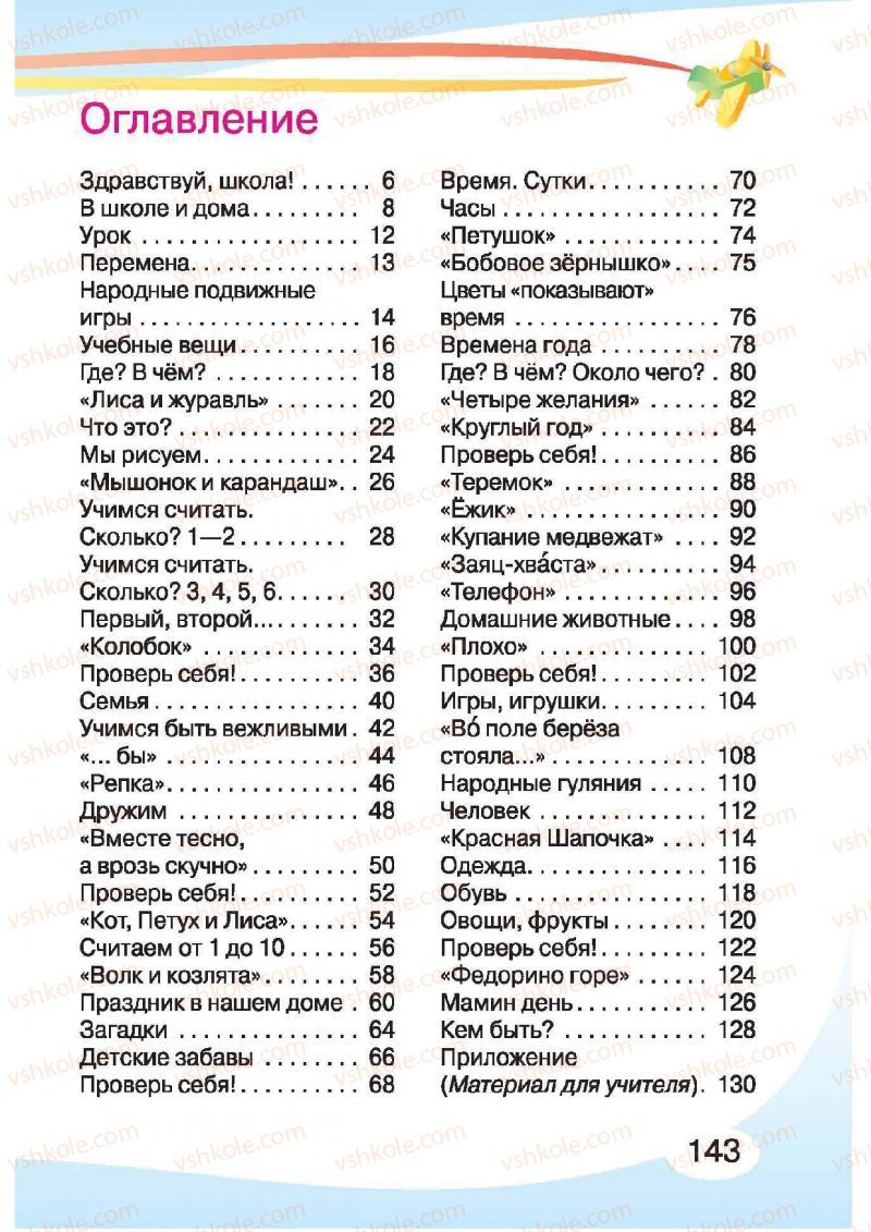 Страница 143 | Підручник Русский язык 1 клас И.Н. Лапшина, H.H. Зорька 2012