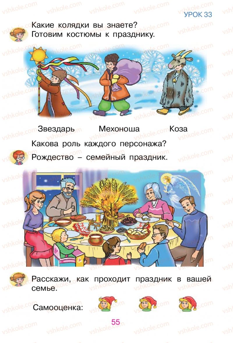 Страница 55 | Підручник Русский язык 1 клас В.И. Стативка, Е.И. Самонова 2012