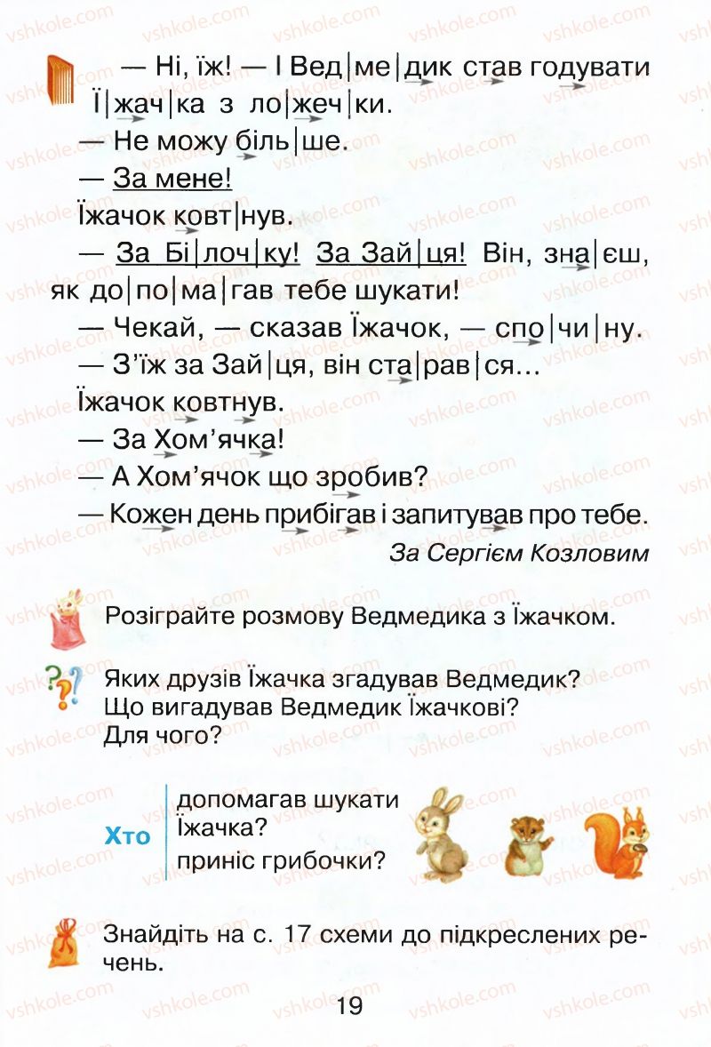 Страница 19 | Підручник Буквар 1 клас М.Д. Захарійчук, В.О. Науменко 2012