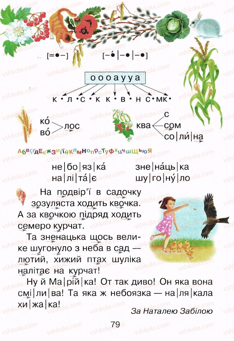Страница 79 | Підручник Буквар 1 клас М.Д. Захарійчук, В.О. Науменко 2012