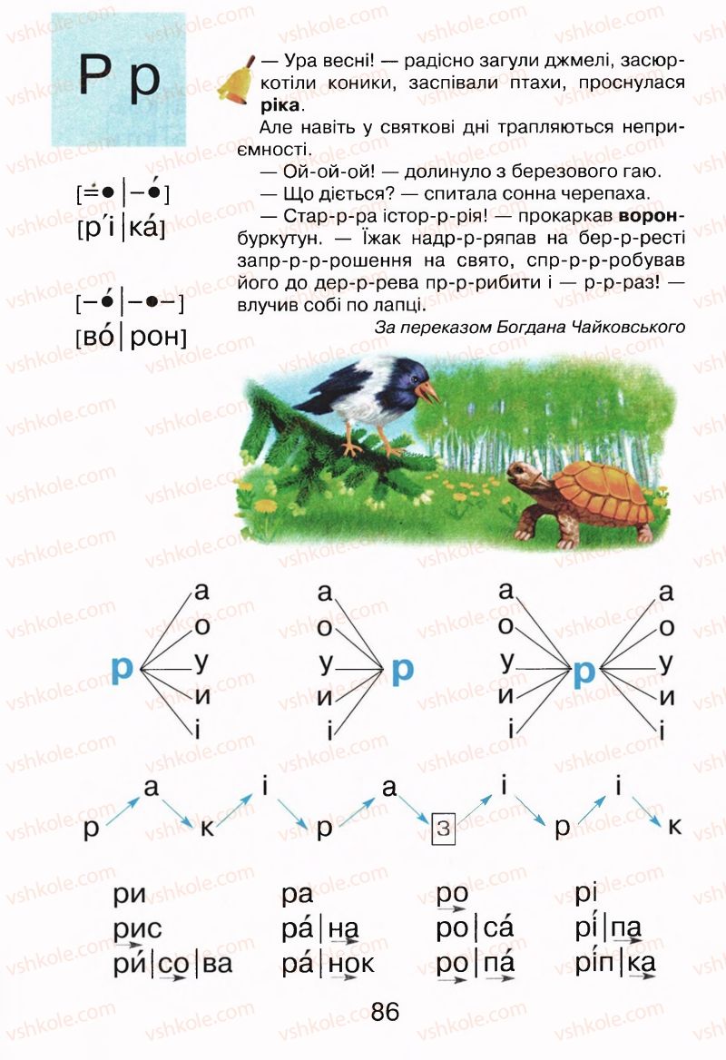 Страница 86 | Підручник Буквар 1 клас М.Д. Захарійчук, В.О. Науменко 2012