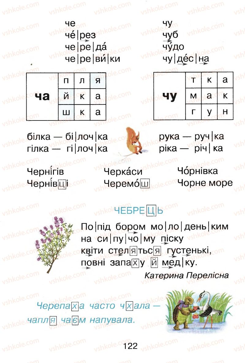 Страница 122 | Підручник Буквар 1 клас М.Д. Захарійчук, В.О. Науменко 2012