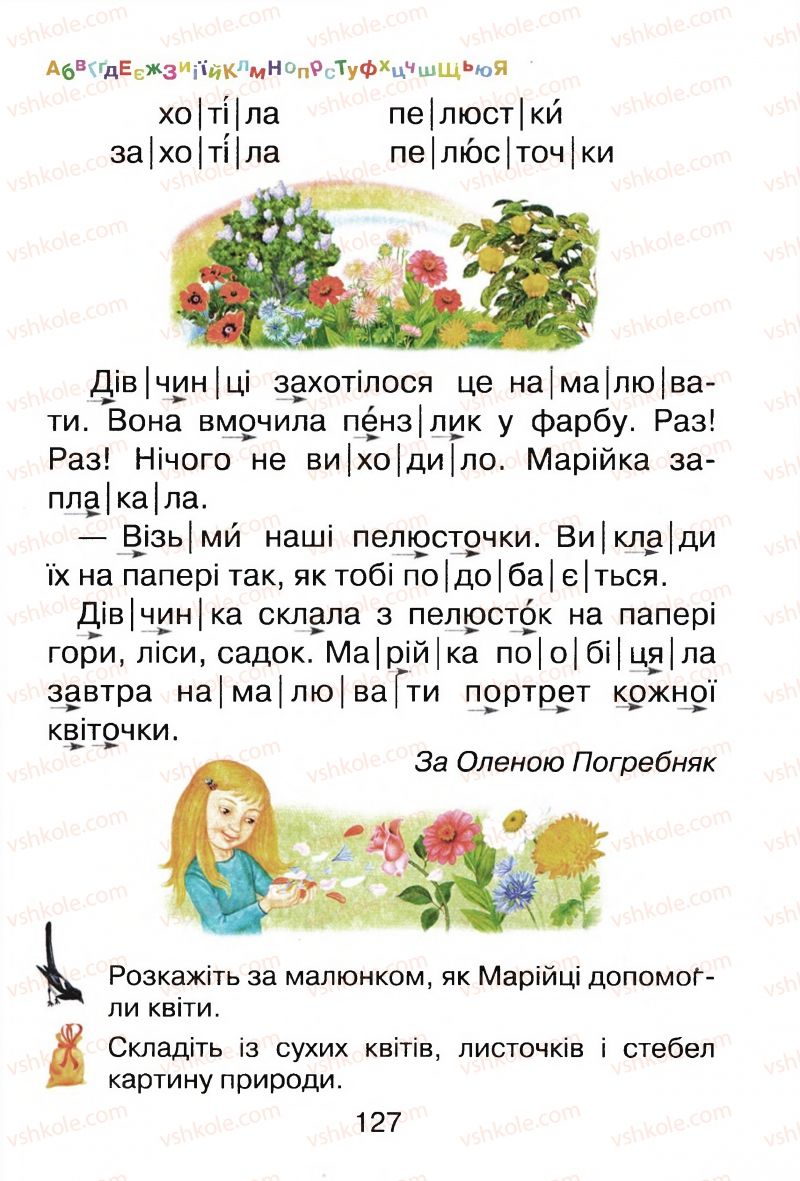 Страница 127 | Підручник Буквар 1 клас М.Д. Захарійчук, В.О. Науменко 2012