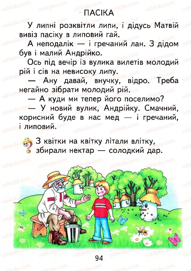 Страница 94 | Підручник Буквар 1 клас М.С. Вашуленко, О.В. Вашуленко 2012