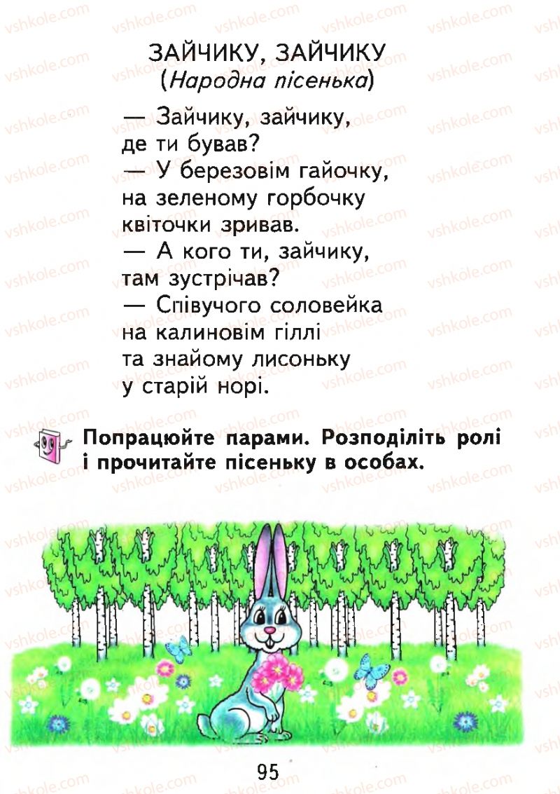 Страница 95 | Підручник Буквар 1 клас М.С. Вашуленко, О.В. Вашуленко 2012