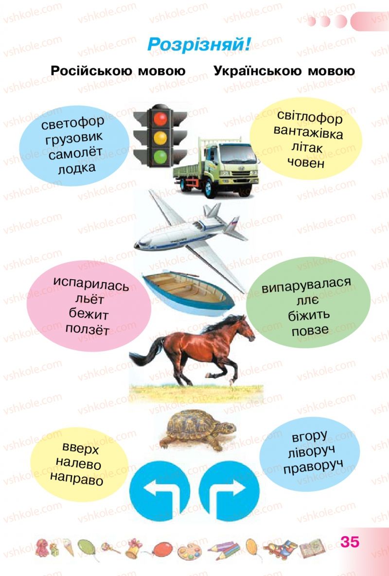 Страница 35 | Підручник Українська мова 1 клас Н.В. Гавриш, Т.С. Маркотенко 2012
