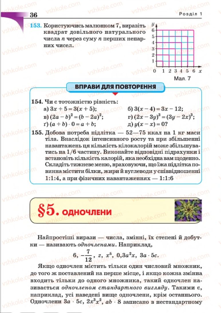 Страница 36 | Підручник Алгебра 7 клас Г.П. Бевз, В.Г. Бевз 2015