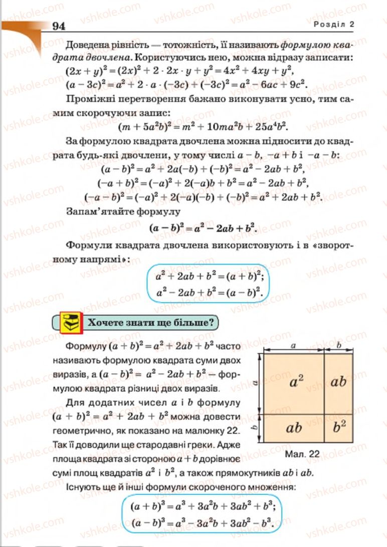 Страница 94 | Підручник Алгебра 7 клас Г.П. Бевз, В.Г. Бевз 2015