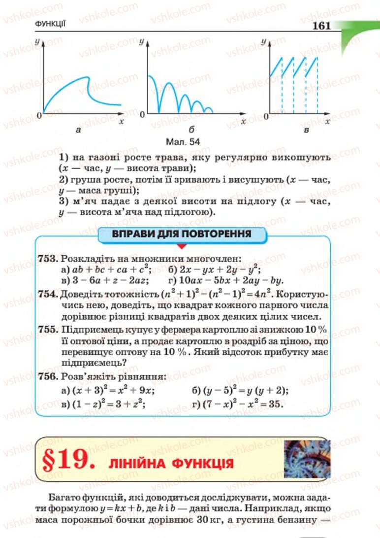 Страница 161 | Підручник Алгебра 7 клас Г.П. Бевз, В.Г. Бевз 2015