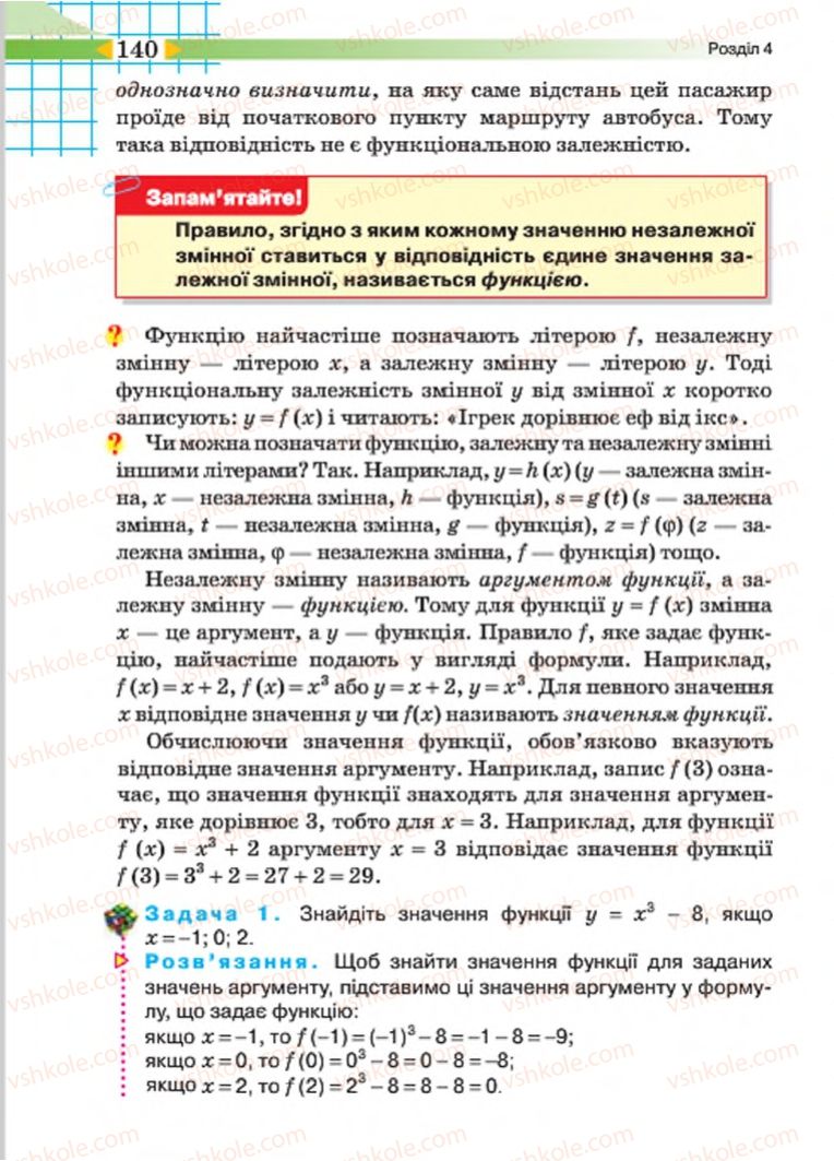 Страница 140 | Підручник Алгебра 7 клас Н.А. Тарасенкова, І.М. Богатирьова, О.М. Коломієць 2015