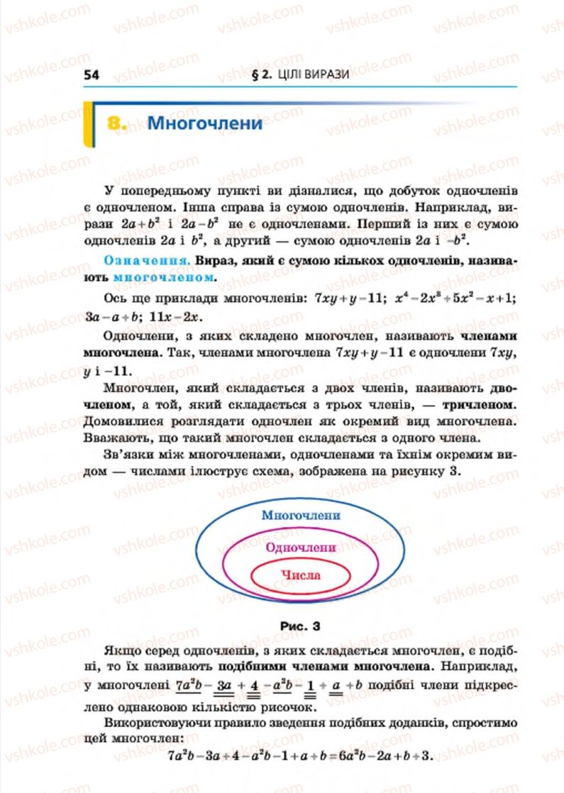 Страница 54 | Підручник Алгебра 7 клас А.Г. Мерзляк, В.Б. Полонський, М.С. Якір 2015