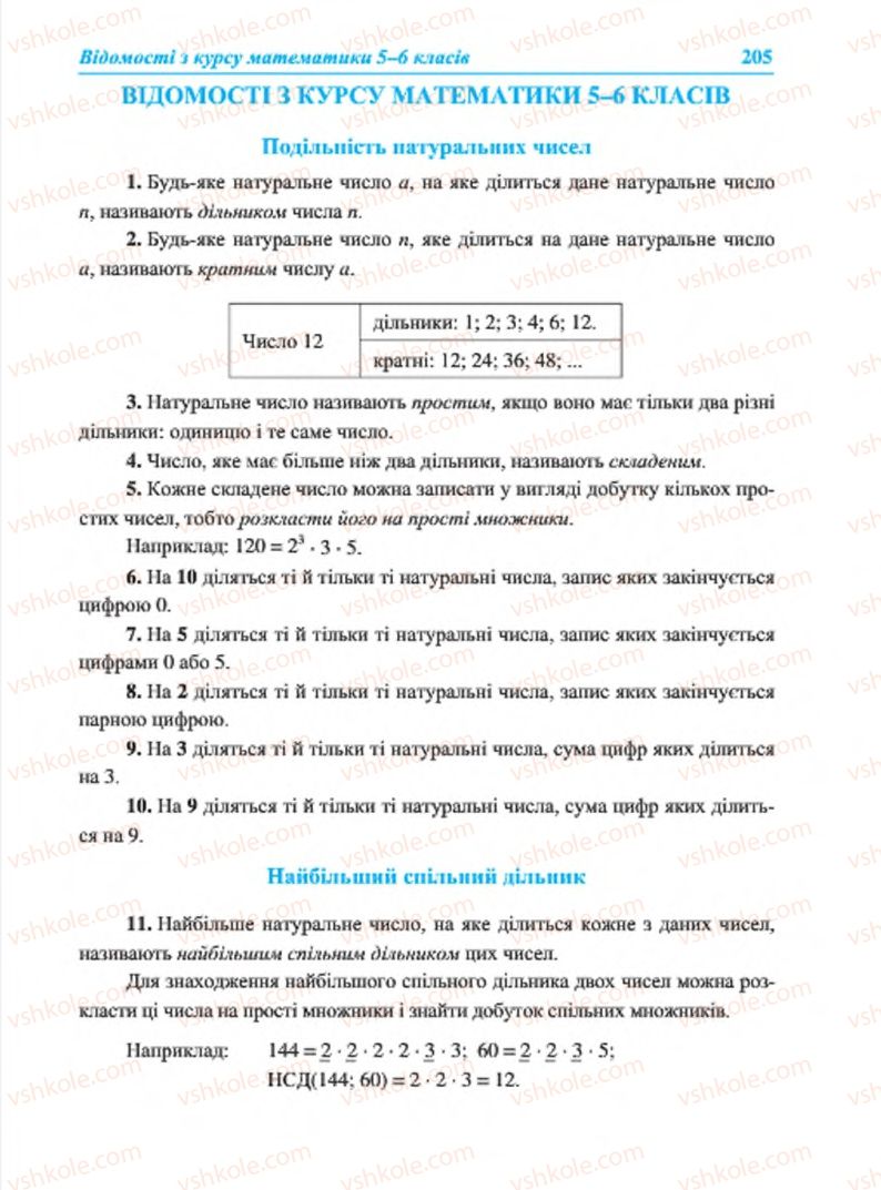 Страница 205 | Підручник Алгебра 7 клас В.Р. Кравчук, М.В. Підручна, Г.М. Янченко 2015