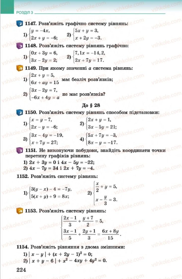 Страница 224 | Підручник Алгебра 7 клас О.С. Істер 2015
