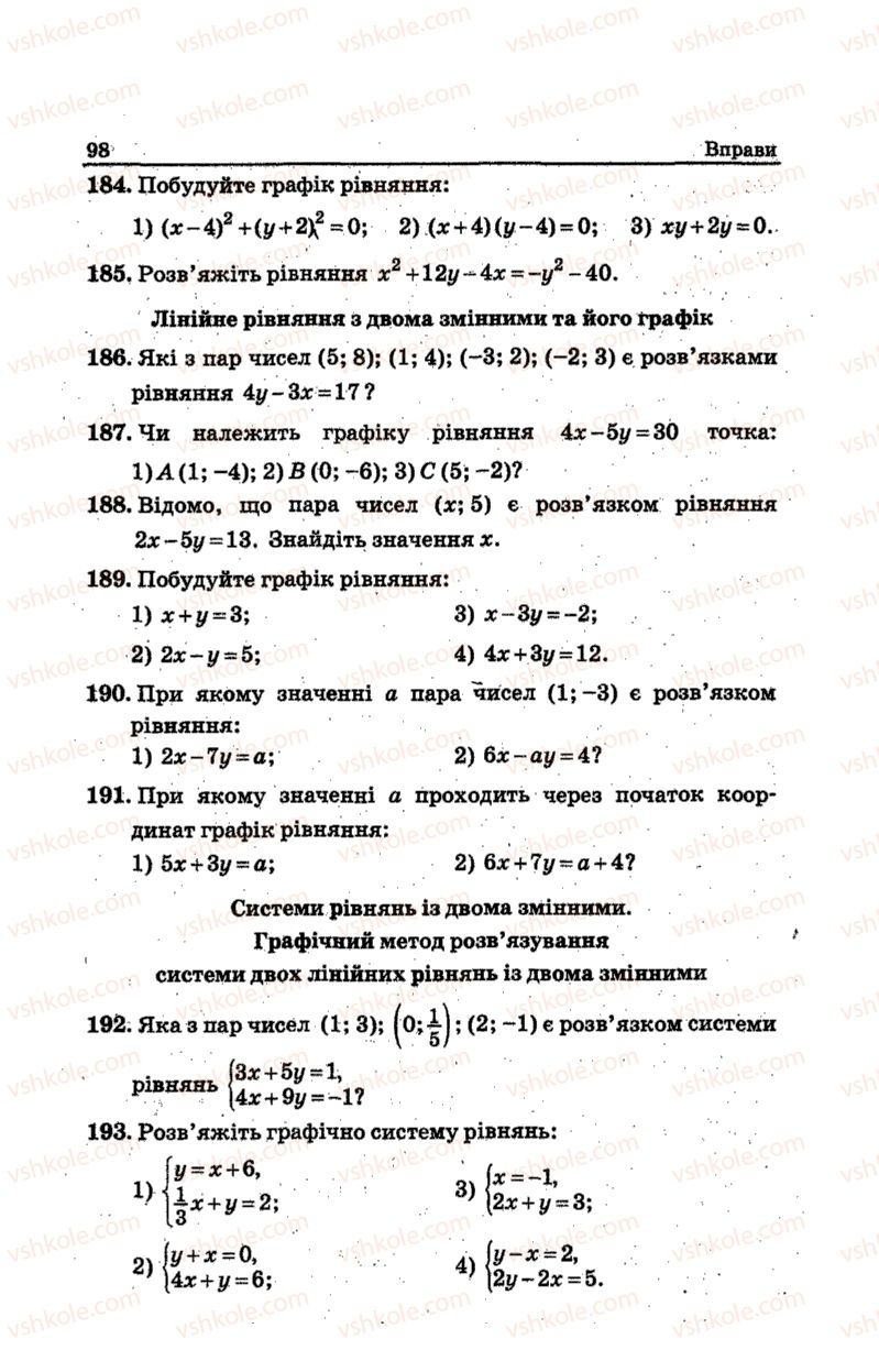 Страница 98 | Підручник Алгебра 7 клас А.Г. Мерзляк, В.Б. Полонський, М.С. Якір 2015 Збірник задач і контрольних робіт