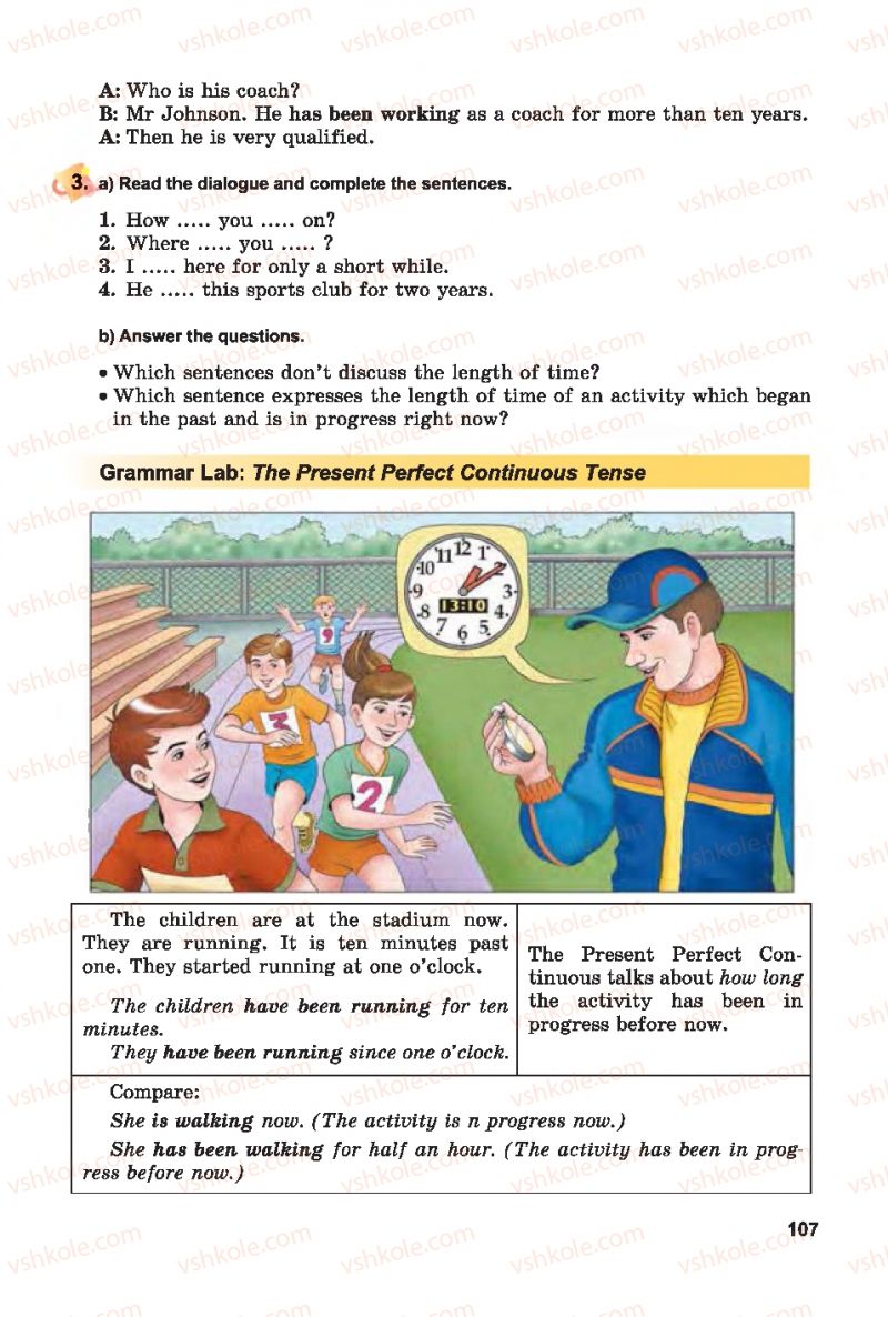 Страница 107 | Підручник Англiйська мова 7 клас А.М. Несвіт 2015