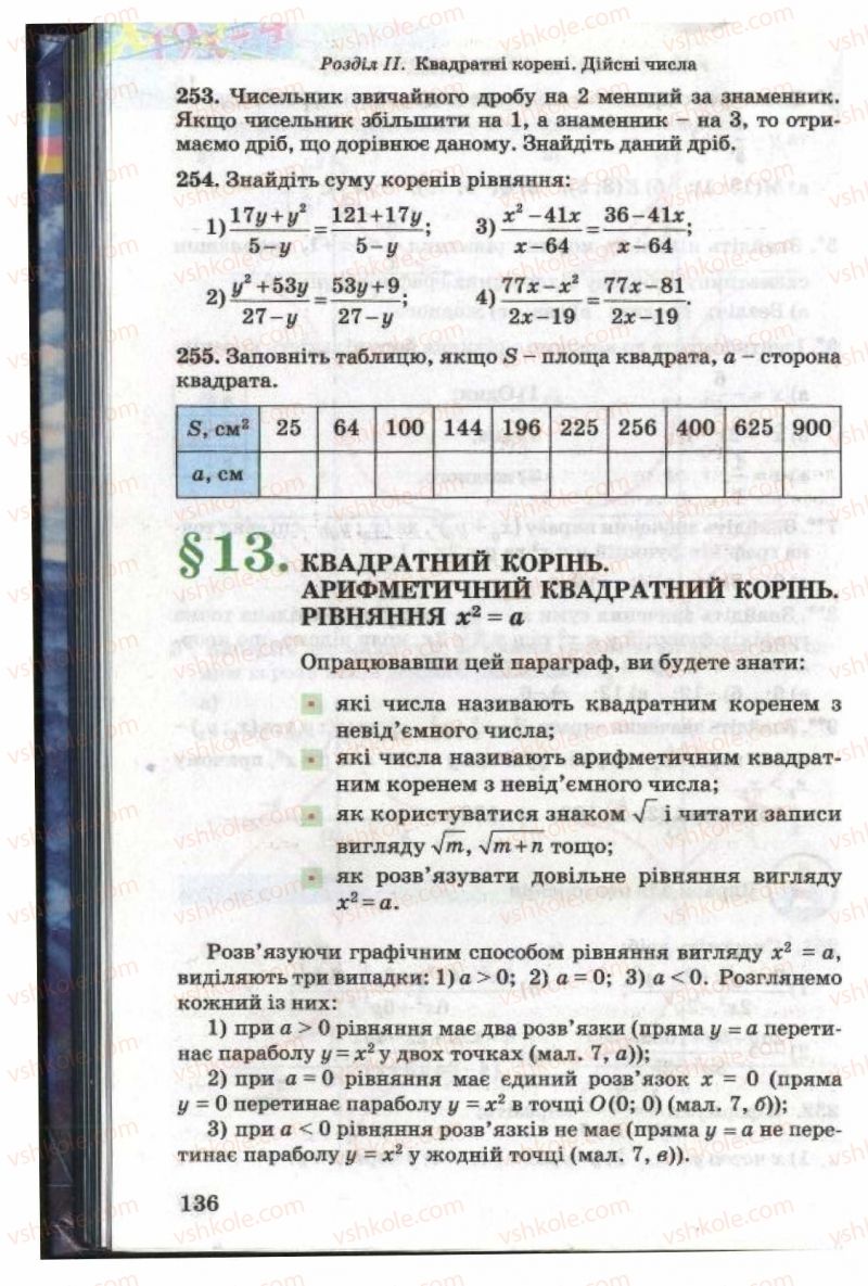 Страница 136 | Підручник Алгебра 8 клас О.Я. Біляніна, Н.Л. Кінащук, І.М. Черевко 2008