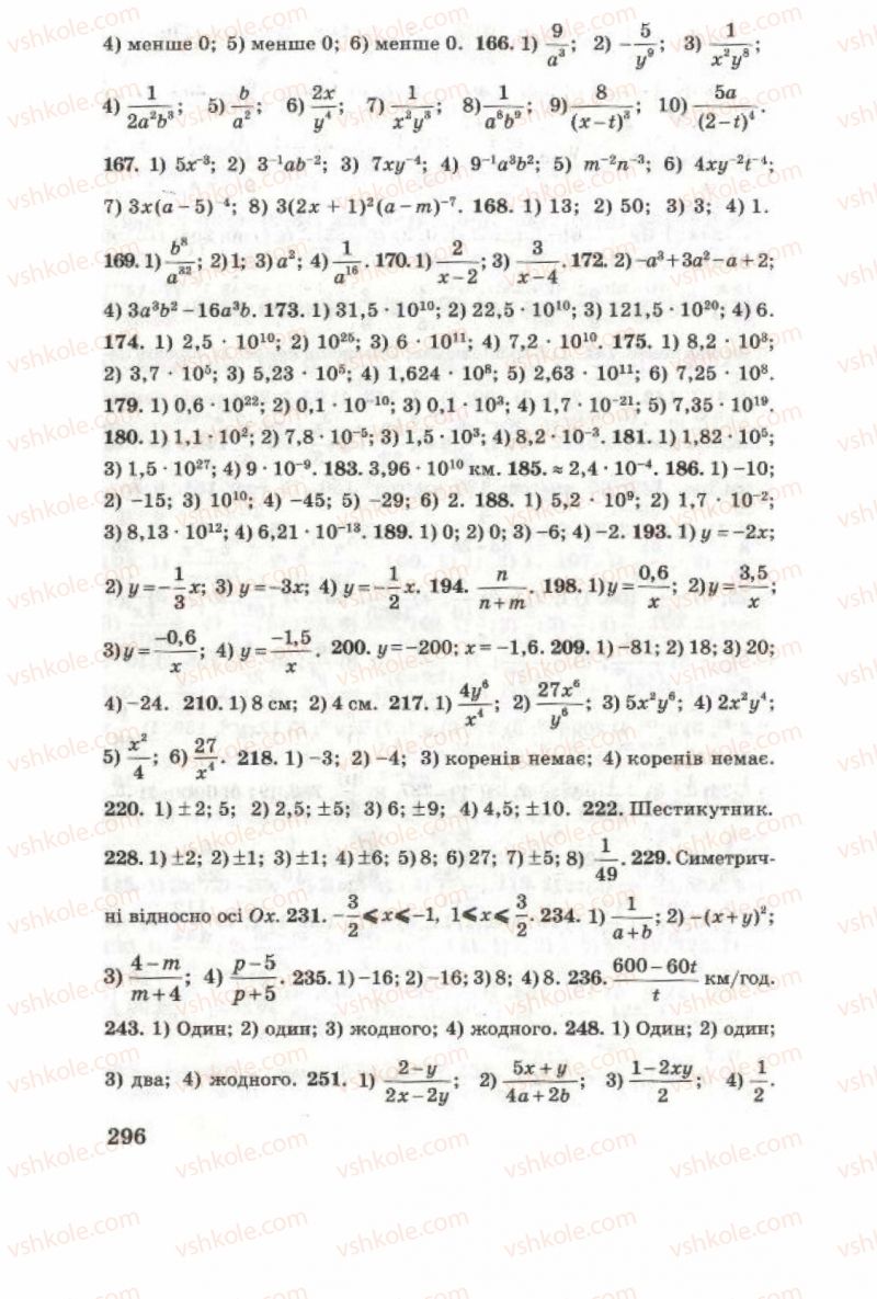Страница 296 | Підручник Алгебра 8 клас О.Я. Біляніна, Н.Л. Кінащук, І.М. Черевко 2008